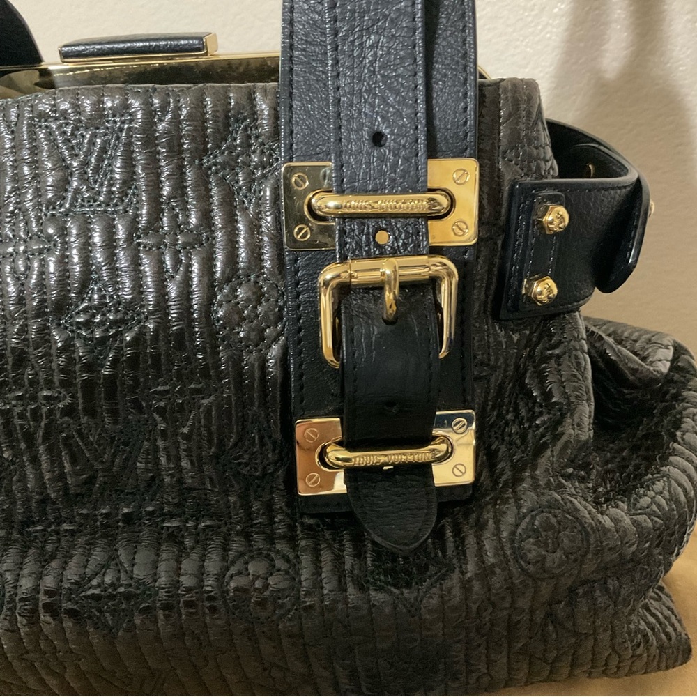 Louis Vuitton Biker Mono Motard Lambskin Limited  Noir Satchel - Picture 6 of 16